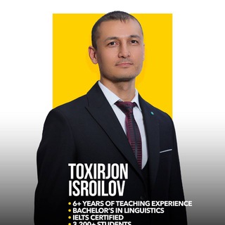 Tohir Isroilov | IELTS 8.0