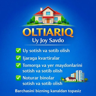 OLTIARIQ UY-JOY SAVDO🏘️
